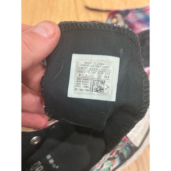 Converse Chuck Taylor All Star High Top Floral Print Shoes Women 8 Men 6 Multico - Picture 8 of 9